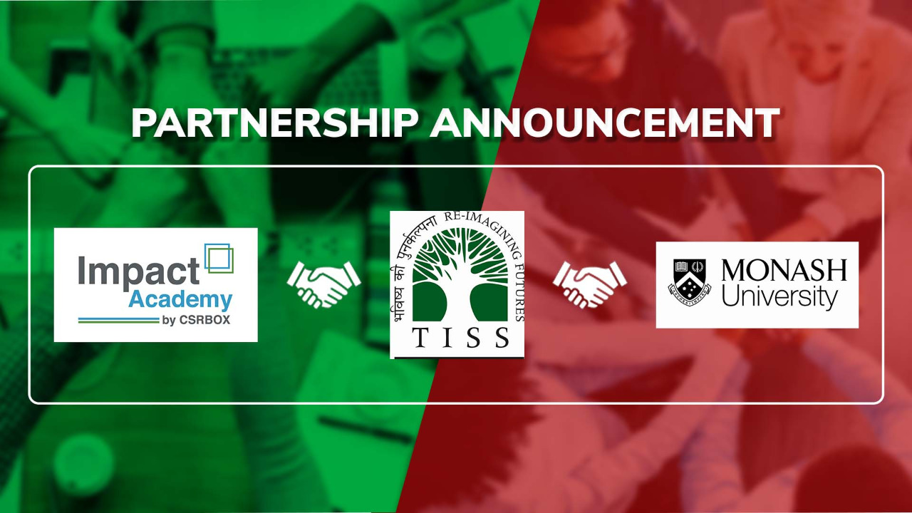 Impact Academy by CSRBOX announces partnership with TISS, Mumbai and Monash University, Australia